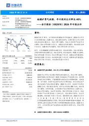 2024年中报点评:钛精矿景气延续,年中股利支付率达46%