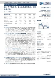 2024年中报点评:安全业务盈利修复,业绩如期兑现