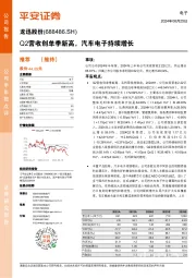 Q2营收创单季新高,汽车电子持续增长
