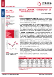 公司简评报告：业绩稳定向好，第二增长极兑现可期