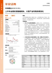 上半年业绩实现稳健增长，计算产业布局持续深化