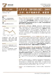 24H1点评：铁矿稳健经营，锂蓄势
