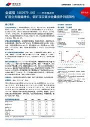 半年报点评：矿服业务稳健增长，铜矿项目逐步放量提升利润弹性