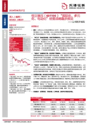 公司简评报告：“国际化、多元化、电动化”经营战略稳步推进