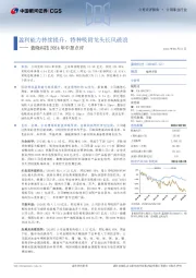 蓝晓科技2024年中报点评:盈利能力持续提升,特种吸附龙头长风破浪