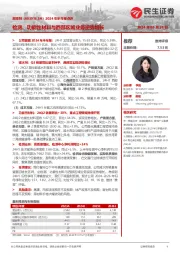 2024年半年报点评:检测、功能性材料与西部区域业务逆势增长