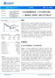 2024年半年报点评:多业务领域蓬勃发展,上半年业绩同比提升