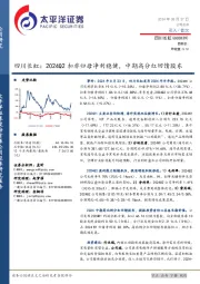 四川长虹:2024Q2扣非归母净利稳健,中期高分红回馈股东