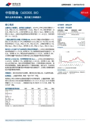海外业务快速增长,盈利能力持续提升