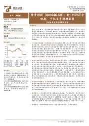 2024年半年度报告点评:H1利润符合预期,手机业务稳健拓展