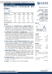 2024年半年报点评：升压变加速出海，盈利显著提升