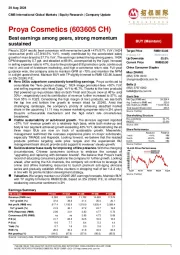 Best earnings among peers, strong momentum sustained