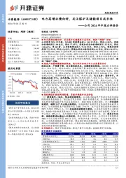 公司2024年中报点评报告:电力高增业绩向好,关注煤矿及储能项目成长性