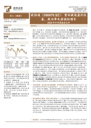 2024年半年度报告点评:营收提速盈利改善,高功率电源强劲增长