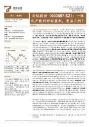 一体化产能利好铝盈利，受益几何？