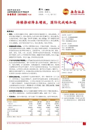2024半年报点评:持续推动降本增效,国际化战略加速