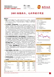 2024年中报点评:24H1短期承压,毛利率提升明显