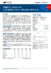 上半年业绩同比下滑24%,国际业务收入增长近五成