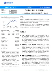 2024年中报点评:产销量稳中有增,投资亏损减少