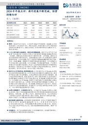 2024半年报点评：海外进展不断突破，经营持续向好