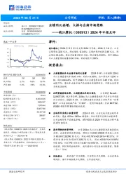 2024年中报点评:业绩同比高增,大排与出海市场亮眼