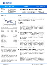 2024年半年报点评:非挖增长亮眼,新品+海外布局放量在即