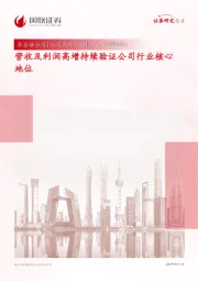 营收及利润高增持续验证公司行业核心地位