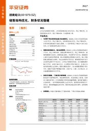销售结构优化，财务状况稳健