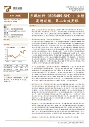 业绩高增延续，第二曲线亮眼
