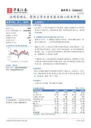 业绩高增长，聚焦主营业务发展及核心技术研发