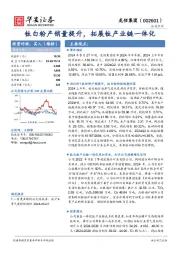 钛白粉产销量提升,拓展钛产业链一体化