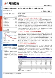 公司信息更新报告:海外贡献核心业绩增长,短期利润承压
