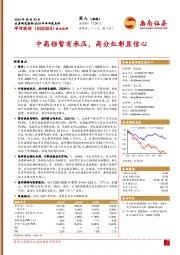 2024年半年报点评:中高档暂有承压,高分红彰显信心