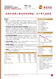 2024年中报点评:政府补助减少影响净利润增速,出口景气度较高