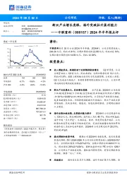 2024年半年报点评：新兴产业增长亮眼，海外突破拉升盈利能力