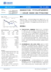 2024半年报点评报告:2024Q2扭亏为盈,下半年行业景气度有望回升