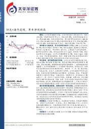 坦克+海外高增，单车净利新高