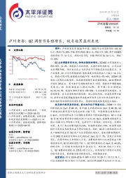 泸州老窖:Q2调整节奏稳增长,税负拖累盈利表现