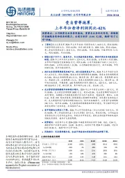 公司半年报点评:受自营等拖累,上半年归母净利润同比-42%
