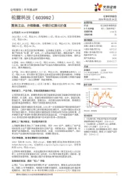 聚焦主业，外销稳健，中期分红强化价值