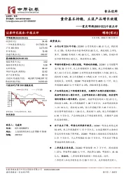 中报点评：量价基本持稳，主流产品增长放缓