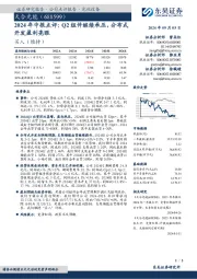 2024年中报点评:Q2组件继续承压,分布式开发盈利亮眼