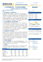 2024半年报点评：产品多领域布局，卡位低空经济赛道