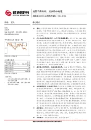 公司简评报告：经营节奏良好，龙头稳中有进