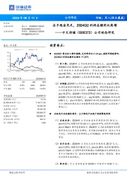 公司动态研究:在手现金充足,2024Q2利润总额同比高增