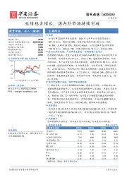 业绩稳步增长,国内外市场持续突破