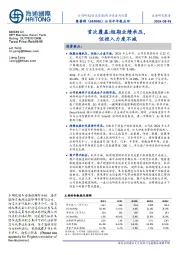 公司半年报点评:首次覆盖:短期业绩承压,但投入力度不减