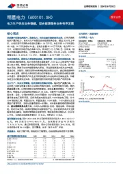 电力生产供应业务稳健,综合能源服务业务有序发展