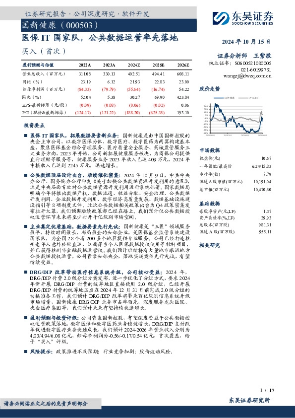 医保IT国家队，公共数据运营率先落地