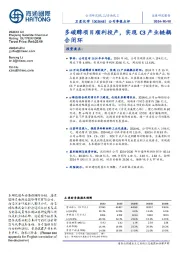 公司季报点评:多碳醇项目顺利投产,实现C3产业链耦合闭环